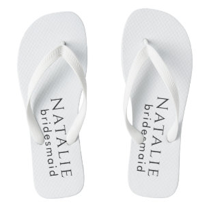 Personalisiertes Bridesmaid-Geschenk Hochzeitsgesc Flip Flops