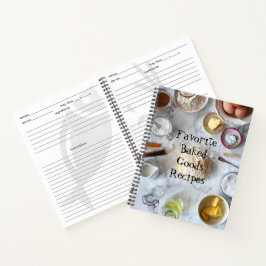 Personalisiertes Brot und Backrezeptorbuch Notizbuch