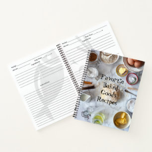 Personalisiertes Brot und Backrezeptorbuch Notizbuch