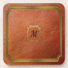 Personalisiertes Brown-Imitat-Leder