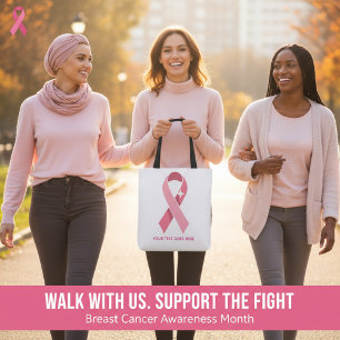 Personalisiertes Brustkrebs-Bewusstsein Rosa Band