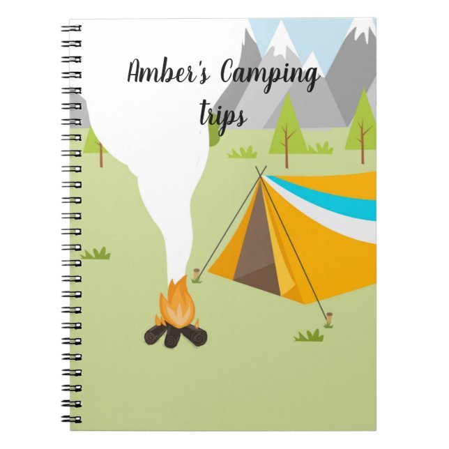 Personalisiertes Buch mit Camping (Vorderseite)