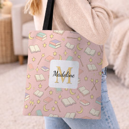 Personalisiertes buchliebendes Mädchen mit magisch