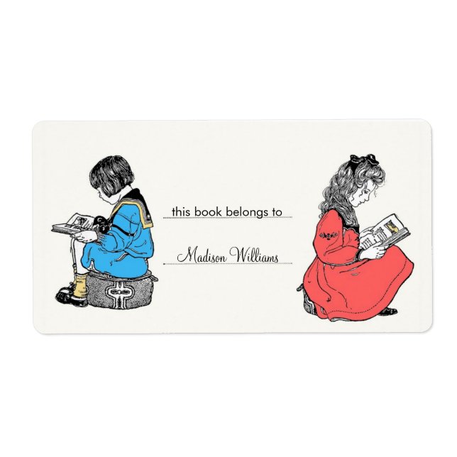 Personalisiertes Buchzeichen (Vorne)