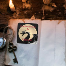 Personalisiertes Buchzeichen des Mythischen Drache