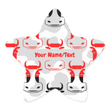 Personalisiertes Buchzeichen Funny Moody Cows Must
