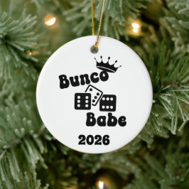Personalisiertes Bunco-Babe-Ornament Keramik Ornament