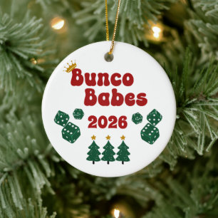 Personalisiertes Bunco-Babes-Ornament Keramik Ornament