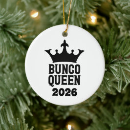 Personalisiertes Bunco-Queen-Ornament Keramik Ornament