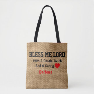 Personalisiertes Burlap Printgebet für Krankenschw
