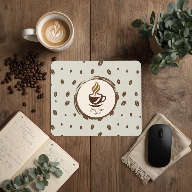 Personalisiertes Büro | Coffee Shop Branding Mousepad (Von Creator hochgeladen)