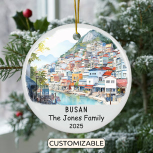 Personalisiertes Busan-Ornament, Südkorea Keramik Ornament