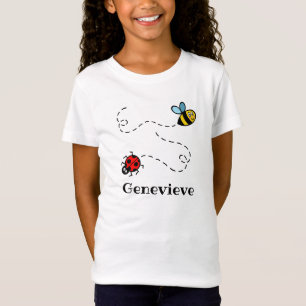 Personalisiertes Busy Bumblebee & Ladybird-Muster T-Shirt
