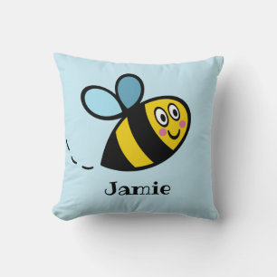 Personalisiertes Busy Bumblebee Muster Kissen