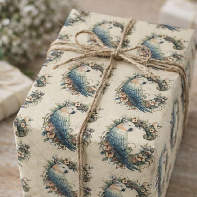 Personalisiertes "C"-Cockatoo-Abpackpapier Geschenkpapier (Von Creator hochgeladen)