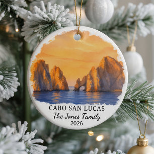 Personalisiertes Cabo San Lucas Keramik-Ornament, Keramik Ornament