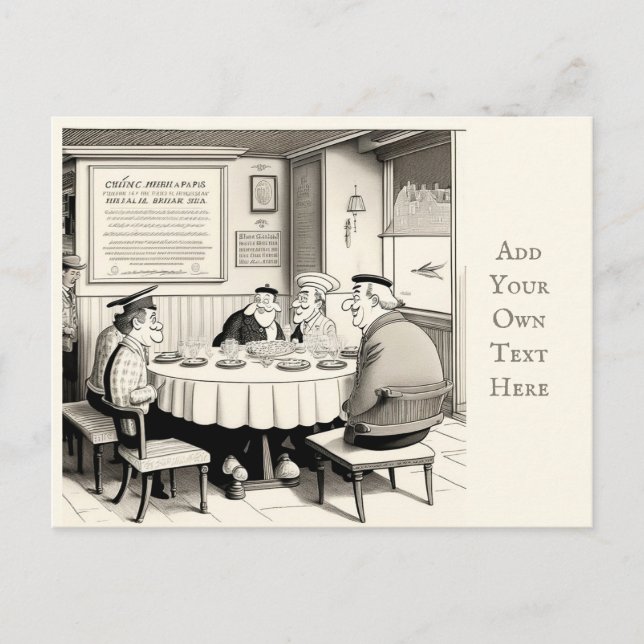 Personalisiertes Café Postcard Postkarte (Vorderseite)