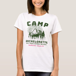 Personalisiertes Camp-Junggesellinnenabschied Brau T-Shirt