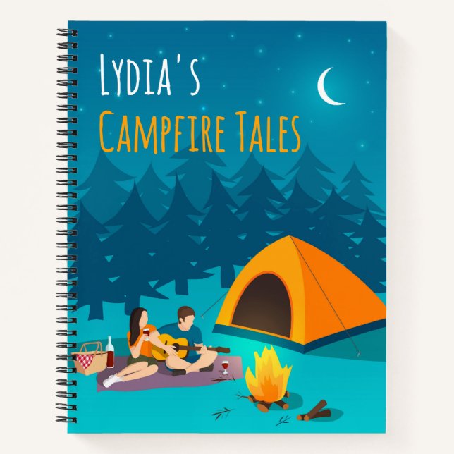 Personalisiertes Campfire-Storys-Notebook | Tagebu Notizbuch (Vorderseite)