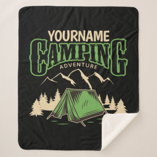 Personalisiertes Camping Familiencampingabenteuer Sherpadecke