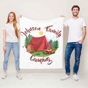 Personalisiertes Camping Fleecedecke