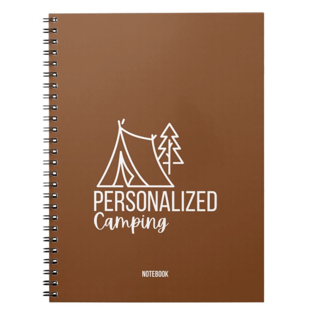 Personalisiertes Camping-Notebook Notizblock (Vorderseite)