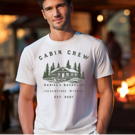 Personalisiertes Camping-Wochenende-Junggesellenab T-Shirt