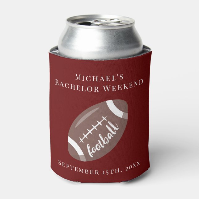 Personalisiertes Can Cooler Bachelor Football Week Dosenkühler (Kanne Vorderseite)