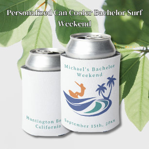 Personalisiertes Can Cooler Bachelor Surfwoche Dosenkühler