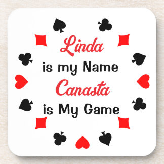 Personalisiertes Canasta-Kartenspiel Getränkeuntersetzer