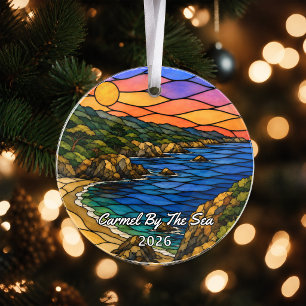 Personalisiertes Carmel By The Sea-Acrylabzeichen, Ornament