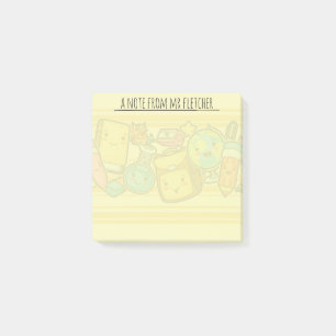 Personalisiertes Cartoon-Schulangebot Post-it Klebezettel