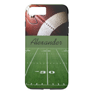 Personalisiertes Case-iPhone 7 Plus/Fußball und F iPhone 8 Plus/7 Plus Hülle