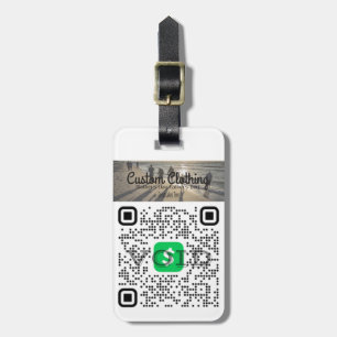 Personalisiertes Cash App & Venmo QR Code-Gepäckan Gepäckanhänger