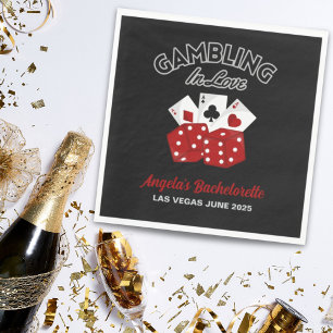 Personalisiertes Casino Las Vegas Junggeselinnen-A Serviette
