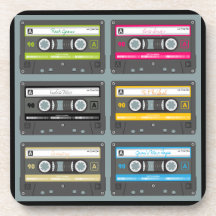 Personalisiertes Cassette-Band-Untersetzer-Set