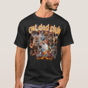 Personalisiertes Cat Dad Club Shirt Benutzerdefi