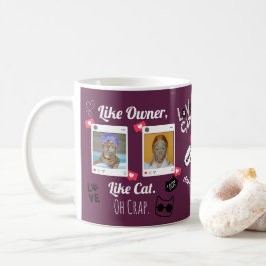 Personalisiertes Cat Foto Kaffee Tasse | Benutzerd