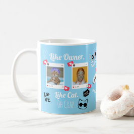 Personalisiertes Cat Foto Kaffee Tasse | Benutzerd