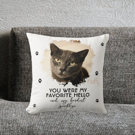 Personalisiertes Cat Foto Throw Kissen