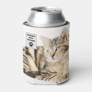 Personalisiertes Cat Vater Custom Foto Dosenkühler