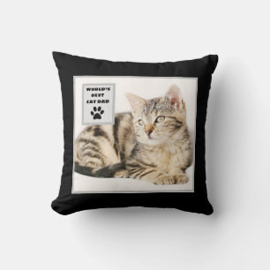 Personalisiertes Cat Vater Custom Foto Kissen