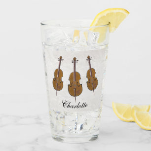 Personalisiertes Cello-Geschenk Glas