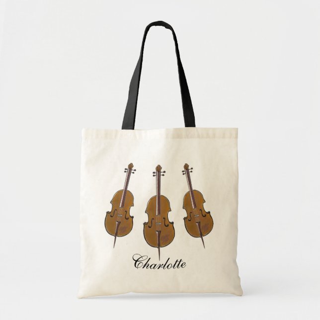 Personalisiertes Cello-Trio Tragetasche (Vorne)