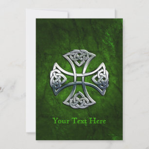 Personalisiertes Celtic Cross Feiertagskarte