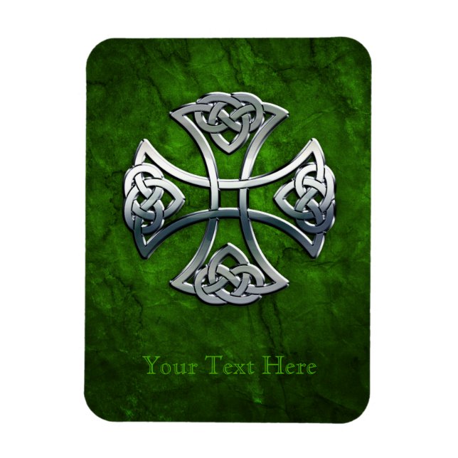 Personalisiertes Celtic Cross Magnet (Vertikal)