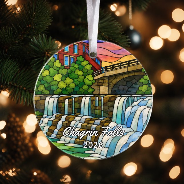 Personalisiertes Chagrin Falls-Acrylabzeichen, Cus Ornament (Von Creator hochgeladen)