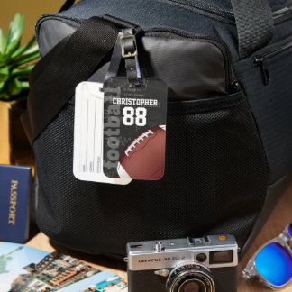 Personalisiertes Chalkboard American Football Gepäckanhänger