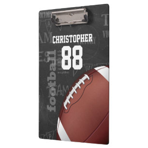 Personalisiertes Chalkboard American Football Klemmbrett