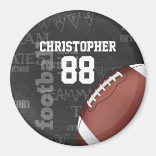 Personalisiertes Chalkboard American Football Magnet